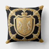 金エレガントの紋章 クッション (裏面)