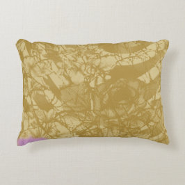 金エレガントの背景を持つ織物デザイン アクセントクッション