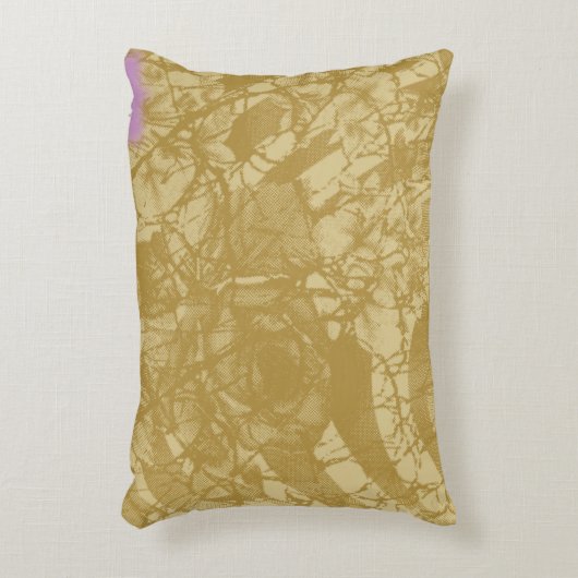 金エレガントの背景を持つ織物デザイン アクセントクッション (正面(垂直))