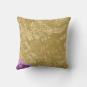 金エレガントの背景を持つ織物デザイン クッション (裏面)