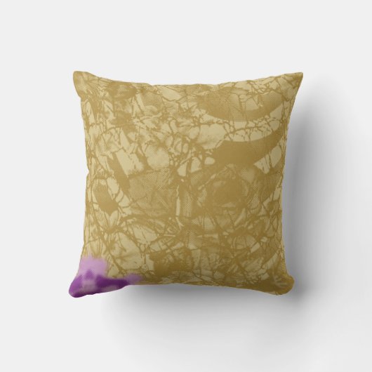 金エレガントの背景を持つ織物デザイン クッション (裏面)