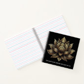 金エレガントの蓮の花私の光… ノートブック (内部)