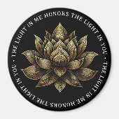 金エレガントの蓮の花私の光… マグネット (正面)