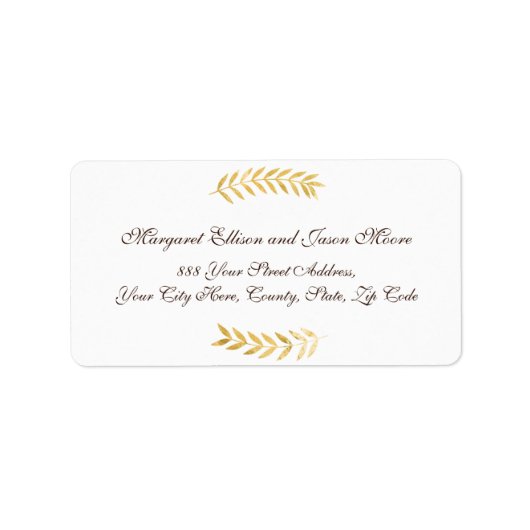 金エレガントの離れとダークブラウン ラベル (正面)