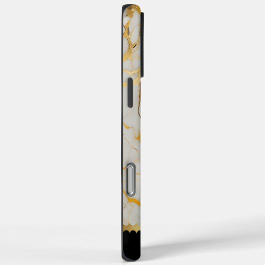 金エレガントの静脈と渦巻き状の大理石デザイン Case-Mate iPhoneケース (裏面 / 右)