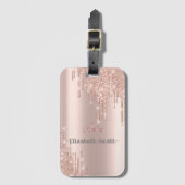 金エレガントバラグリッター王室の, ラゲッジタグ (正面縦)
