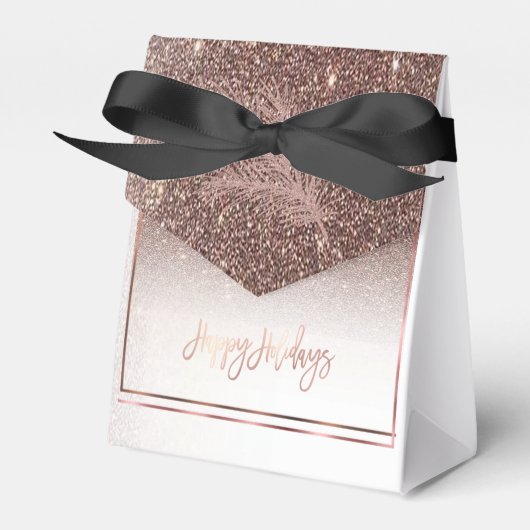 金エレガントバラハッピーホリデーお願い フェイバーボックス (正面サイド)