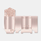 金エレガントバラハッピーホリデー フェイバーボックス (折り畳みなし)