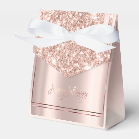 金エレガントバラハッピーホリデー フェイバーボックス (正面サイド)