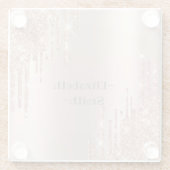 金エレガントバラ ガラスコースター (裏面)