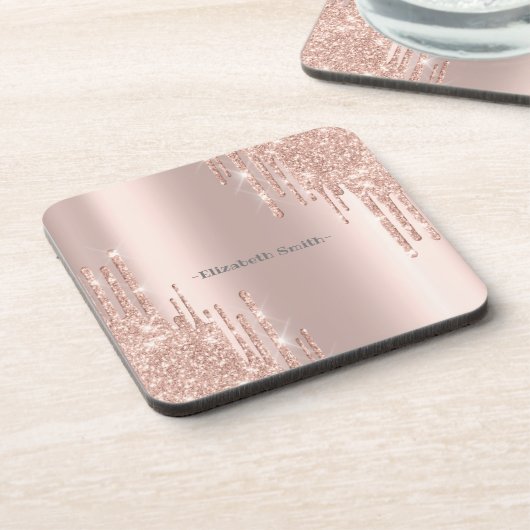 金エレガントバラ コースター (左側)