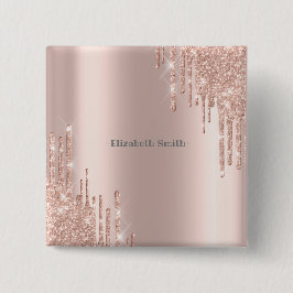 金エレガントバラ 缶バッジ