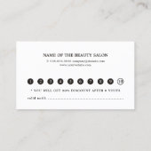 金エレガントフェイク属ストライプ美しいロイヤリティカード ロイヤリティカード (裏面)