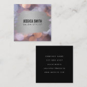 金エレガントフェイク属ブラッシング |《写真》ぼけ味 スクエア名刺 (正面/裏面)