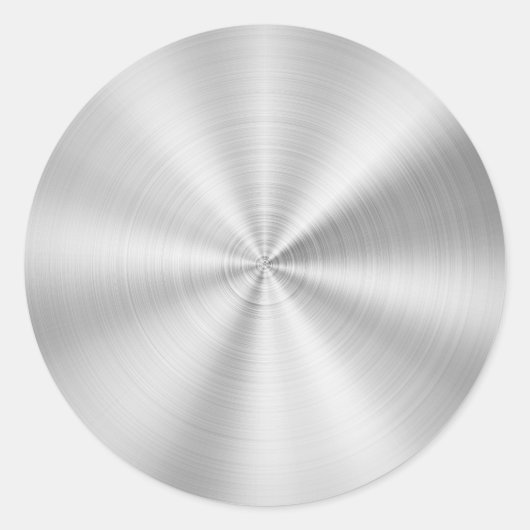 金エレガントフェイク属光沢のある銀 ラウンドシール (正面)