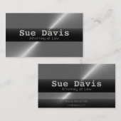 金エレガントフェイク属弁護士名刺 名刺 (正面/裏面)