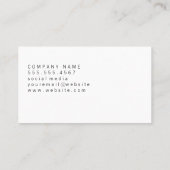 金エレガントフェイク属金ゴールドとパターン 名刺 (裏面)