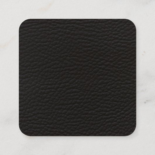 金エレガントフェイク属金ゴールド革プリント スクエア名刺 (裏面)