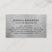 金エレガントフェイク属銀文字モノグラム 名刺 (裏面)