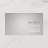 金エレガントフェイク箔サークルグレー紙設計者 名刺 (裏面)