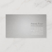 金エレガントフェイク箔サークルグレー紙設計者 名刺 (裏面)