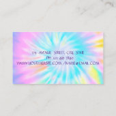 金エレガントフェイク箔ブラシストローク絞り染め 名刺 (裏面)