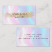 金エレガントフェイク箔ブラシストローク,ホログラフィック 名刺 (正面/裏面)