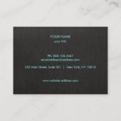 金エレガントフェイク箔ロータスブラック 名刺 (裏面)