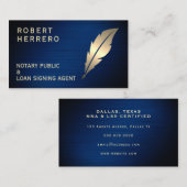 金エレガントフェイク製の羽毛カバー 名刺 (正面/裏面)