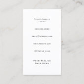 金エレガントフェイク製インクペン 名刺 (裏面)