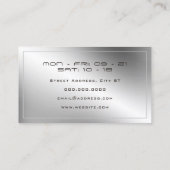 金エレガントフェイク銀と金ゴールド  名刺 (裏面)