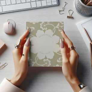 金エレガントフローラ装飾ヴィンテージ ノートパッド