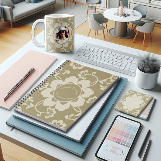 金エレガントフローラ装飾ヴィンテージ プランナー手帳