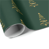 金エレガントミニマルの木 ラッピングペーパー (ロールコーナー)
