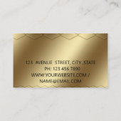 金エレガントモダン名名刺 名刺 (裏面)