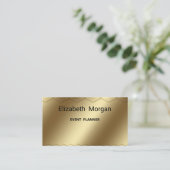 金エレガントモダン名名刺 名刺 (スタンド正面)