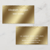 金エレガントモダン名名刺 名刺 (正面/裏面)