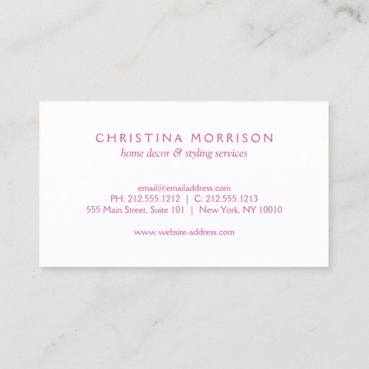 金エレガントヴィンテージパイナップルIII名刺 名刺 (裏面)