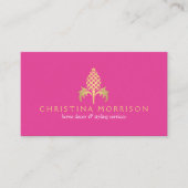 金エレガントヴィンテージパイナップルIII名刺 名刺 (正面)