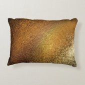 金エレガント光沢レザーテクスチャ アクセントクッション (裏面)