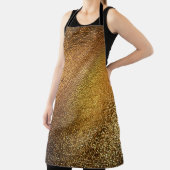 金エレガント光沢レザーテクスチャ エプロン (インサイチュ)