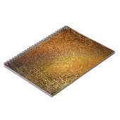 金エレガント光沢レザーテクスチャ ノートブック (左側)