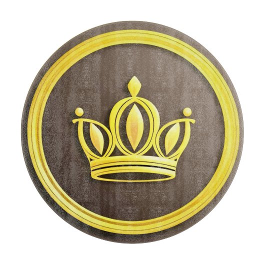 金エレガント冠 カッティングボード (正面)