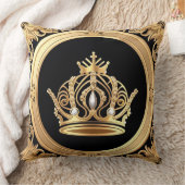 金エレガント冠 クッション (ブランケット)