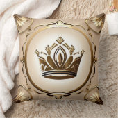 金エレガント冠 クッション (ブランケット)