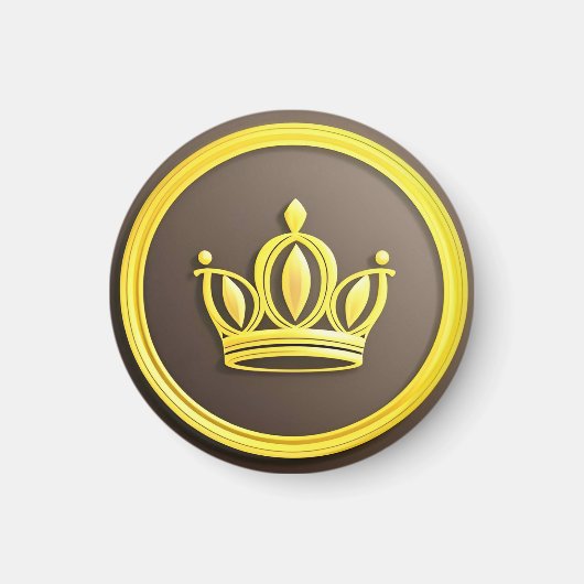 金エレガント冠 マグネット (正面)