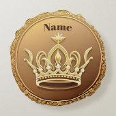 金エレガント冠 ラウンドクッション (裏面)