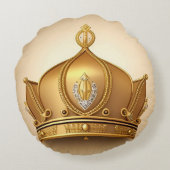 金エレガント冠 ラウンドクッション (裏面)