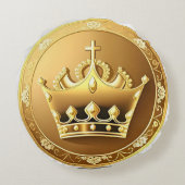 金エレガント冠 ラウンドクッション (裏面)