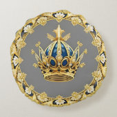 金エレガント冠 ラウンドクッション (裏面)